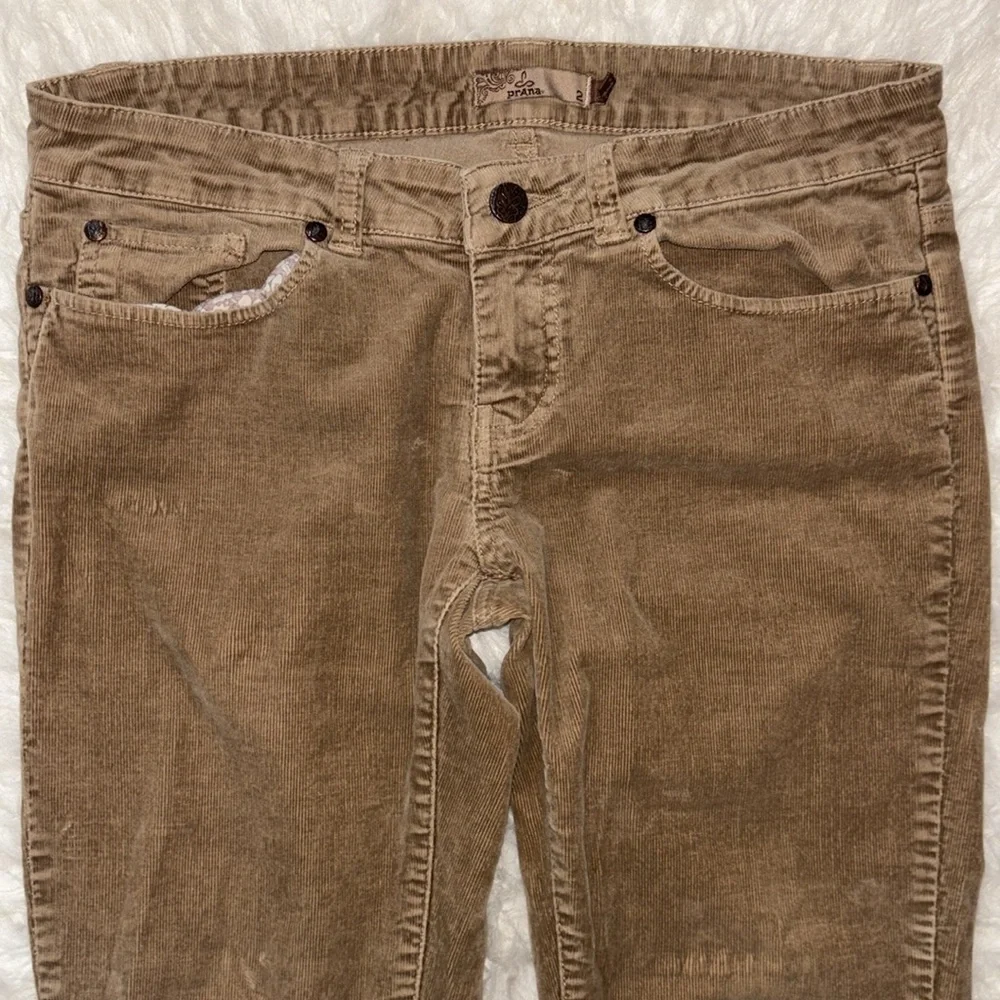 Prana Low-Rise Corduroy Skinny Stretch Pants, Size 2 - Picture 4 of 16